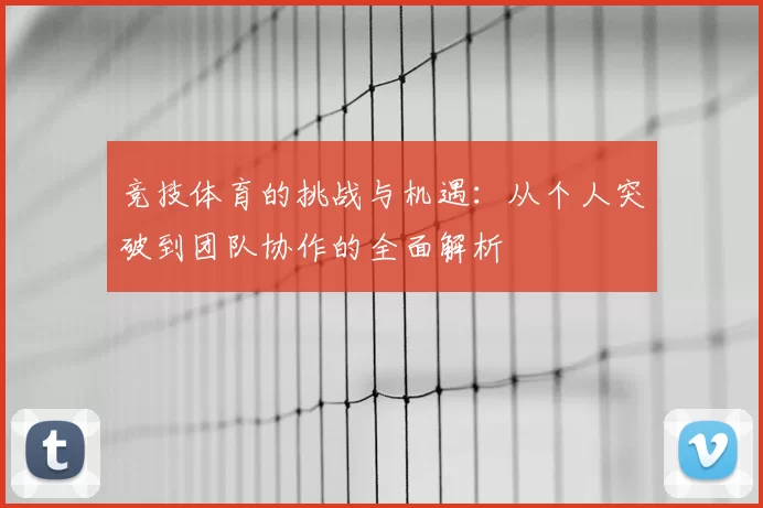 竞技体育的挑战与机遇：从个人突破到团队协作的全面解析