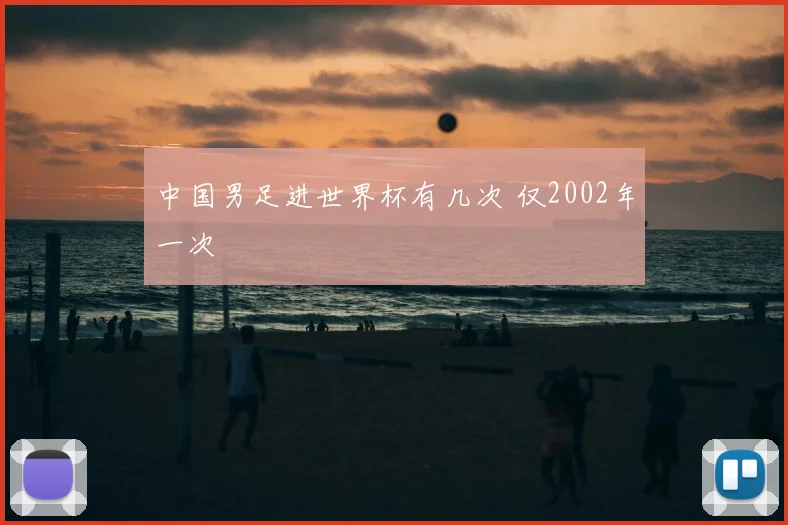 中国男足进世界杯有几次 仅2002年一次